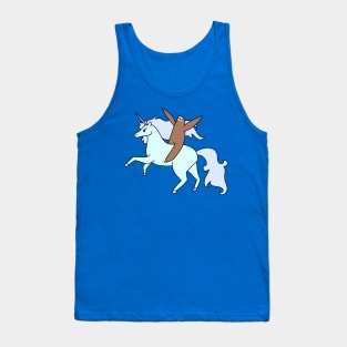 Sloth Riding a Unicorn Tank Top